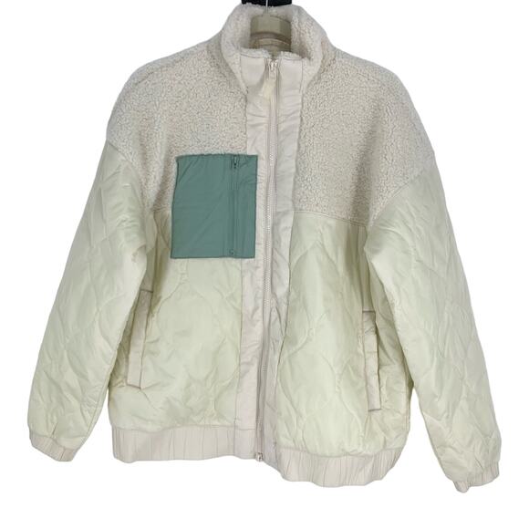 Universal Thread Cream Long Sleeve Sherpa Jacket Size Medium NWT - Picture 7 of 7